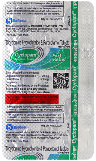 Cyclopam Fast Relief Tablet 10