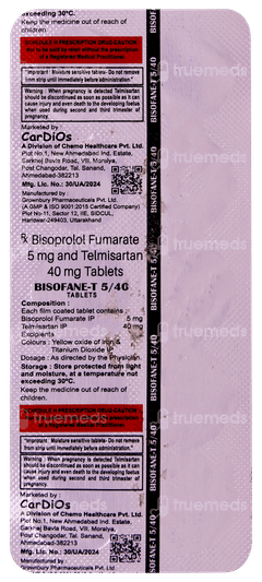 Bisofane T 5/40 Tablet 10