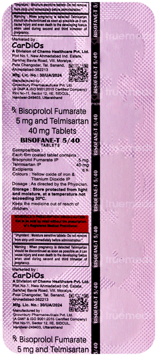 Bisofane T 5/40 Tablet 10