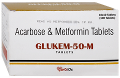 Glukem 50 M Tablet 10