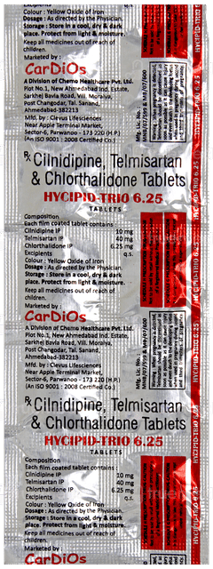 Hycipid Trio 6.25 Tablet 10