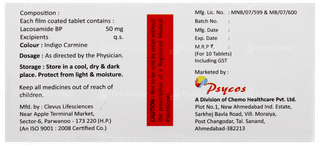 Lacosia 50 Tablet 10