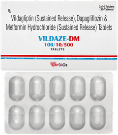 Vildaze Dm 100/10/500 Tablet 10