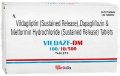 Vildaze Dm 100/10/500 Tablet 10