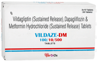 Vildaze Dm 100/10/500 Tablet 10