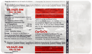 Vildaze Dm 100/10/500 Tablet 10
