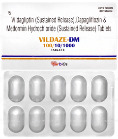 Vildaze Dm 100/10/1000 Tablet 10