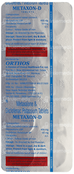 Metaxon D Tablet 10