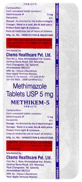Methikem 5 Tablet 10
