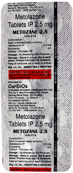 Metozane 2.5 Tablet 10