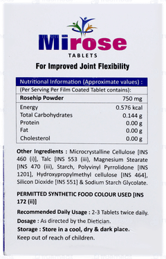 Mirose Tablet 60