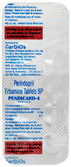 Pendicard 4 Tablet 10