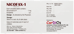Nicofax 1 Tablet 10 Nicofax 1 Tablet 10
