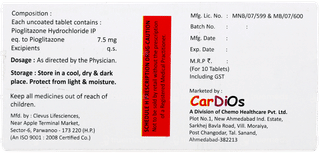 Piozyl 7.5 Tablet 10