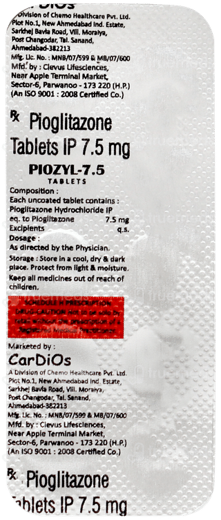Piozyl 7.5 Tablet 10