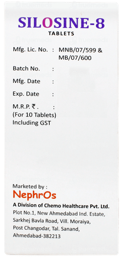 Silosine 8 Tablet 10 Silosine 8 Tablet 10