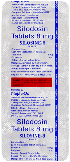 Silosine 8 Tablet 10 Silosine 8 Tablet 10