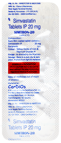 Simtron 20 Tablet 10
