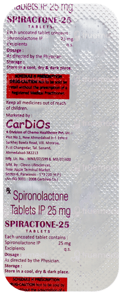 Spiractone 25 Tablet 10