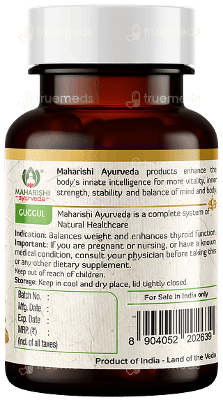 Maharishi Ayurveda Organic Guggulu Tablet 60