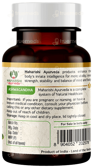 Maharishi Ayurveda Organic Ashwagandha Tablet 60