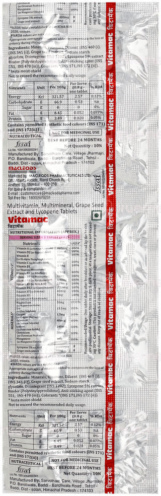 Vitamac Tablet 10