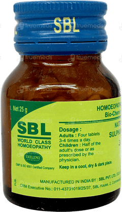 Sbl Natrum Sulphuricum 3x Tablet 25gm