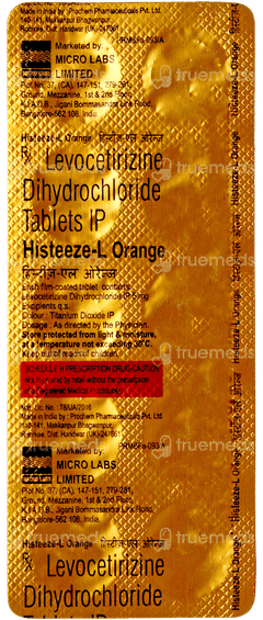 Histeeze L Orange Tablet 10 Histeeze L Orange Tablet 10