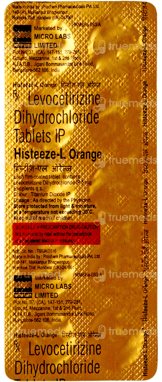 Histeeze L Orange Tablet 10