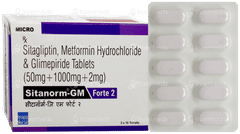 Sitanorm Gm Forte 2 Tablet 10 Sitanorm Gm Forte 2 Tablet 10