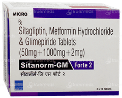 Sitanorm Gm Forte 2 Tablet 10 Sitanorm Gm Forte 2 Tablet 10