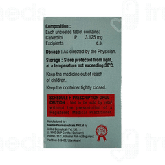 Carvihep 3.125 Tablet 60 Carvihep 3.125 Tablet 60