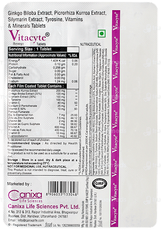 Vitacyte Tablet 15