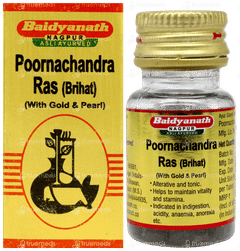 Baidyanath Poornachandra Ras Brihat With Gold & Moti Tablet 25