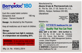 Bempidoc 180 Tablet 10