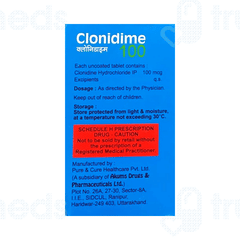Clonidime 100 Tablet 30 Clonidime 100 Tablet 30