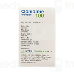 Clonidime 100 Tablet 30 Clonidime 100 Tablet 30