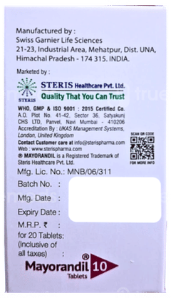 Mayorandil 10 Tablet 20 Mayorandil 10 Tablet 20