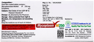 Mycoplasm M250 Tablet 10