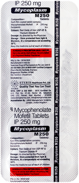 Mycoplasm M250 Tablet 10