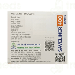 Saveliner 400 Tablet 10