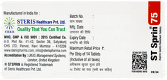St Sprin 75 Tablet 14 St Sprin 75 Tablet 14
