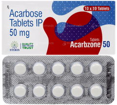 Acarbzone 50 Tablet 10