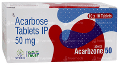 Acarbzone 50 Tablet 10 Acarbzone 50 Tablet 10