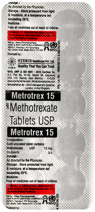 Metrotrex 15 Tablet 10