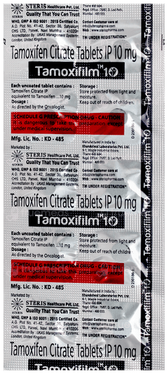 Tamoxifilm 10 Tablet 10 Tamoxifilm 10 Tablet 10