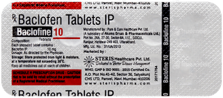 Baclofine 10 Tablet 10