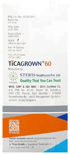 Ticagrown 60 Tablet 14 Ticagrown 60 Tablet 14