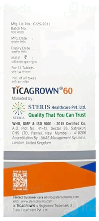 Ticagrown 60 Tablet 14