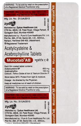 Mucotab Ab Tablet 10
